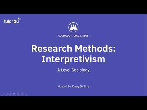 Research Methods: Interpretivism (Sociology Theory & Methods)