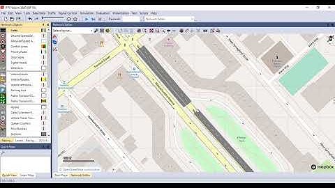 01 Creating an intersection network in Vissim
