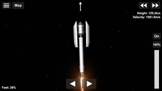Rocket with satellite Space flight simulator game screenshot 2