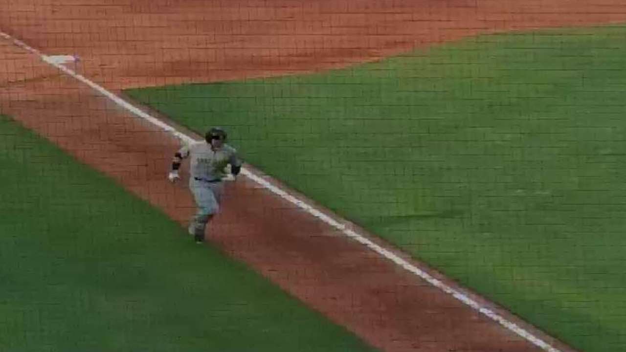 Salt Lake's Bandy hits solo homer