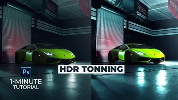 1-Minute Photoshop Tutorials |  Vibrant HDR Effect in Photoshop