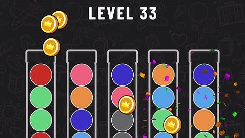 Ball Sort Puzzle Level 33 #ballsortpuzzle #ballsortpuzzlegameplay #puzzlegame #mobilegames