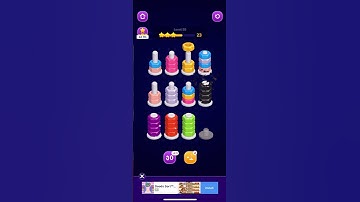 Nut Sort: Color Sorting Game | Level 55 | NO REVERTS #mobilegame #gaming  #gameplay