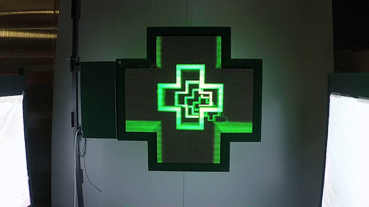 CROIX DE PHARMACIE LED FULL COLOR