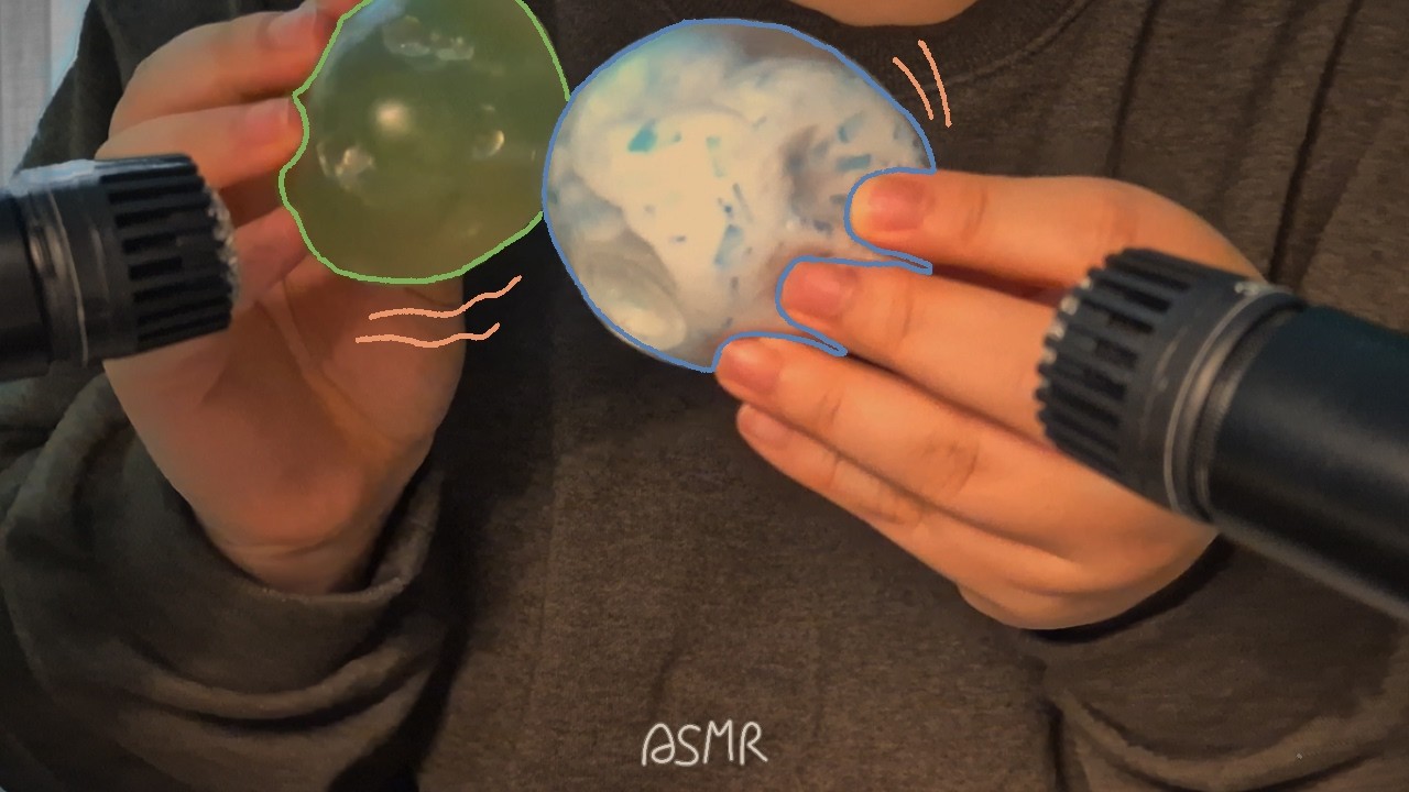 ⋆˚ ASMR | 촉감도 소리도 만족스러운 요즘 말랑이 🟡🟢🔵 | sticky squishy