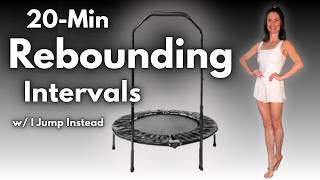 20-Min Rebounding Intervals: Full Body Fun Mini Trampoline Workout | I Jump Instead screenshot 2