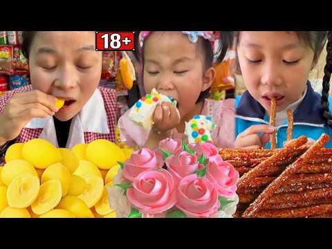 An old Chinese TikTok snack compilation that evokes childhood memories.