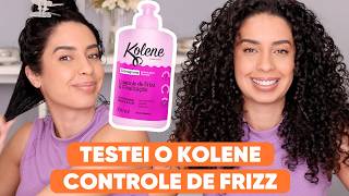 TESTEI O NOVO KOLENE CONTROLE DE FRIZZ! Vale a pena? - Resenha sincera! | JULIANA LOUISE