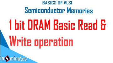 Module4_Vid16_1 bit DRAM circuit, Basic Read and Write operation