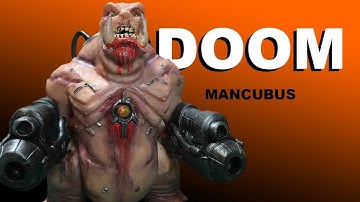 Making a Mancubus from DOOM eternal, polymer clay