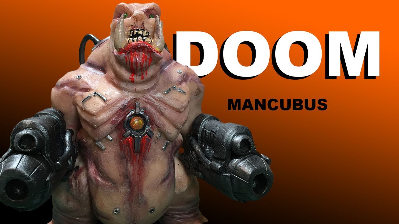Making a Mancubus from DOOM eternal, polymer clay