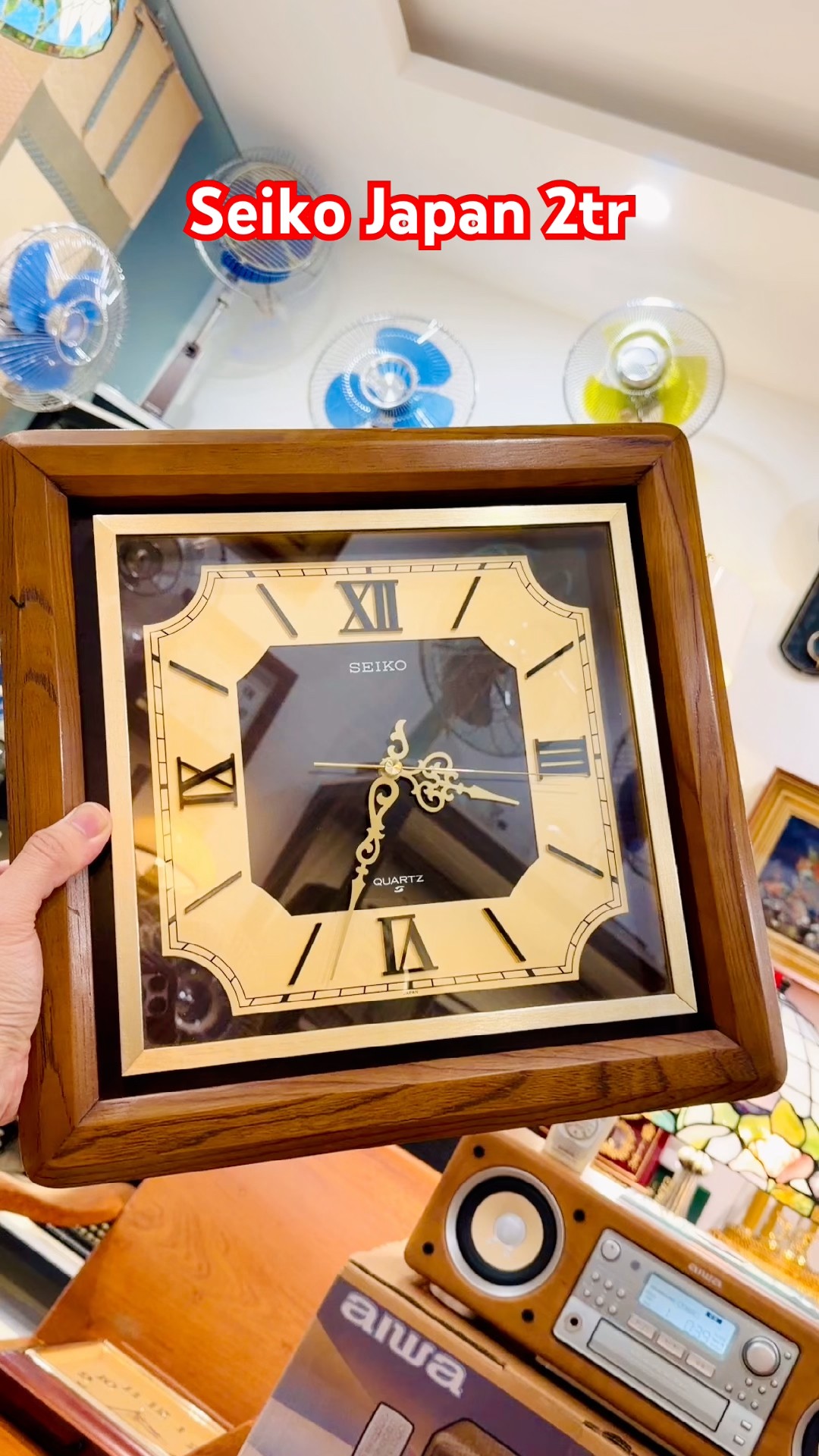 Massive Vintage Seiko Japan Wall Clock, Silent Sweep, Price 2