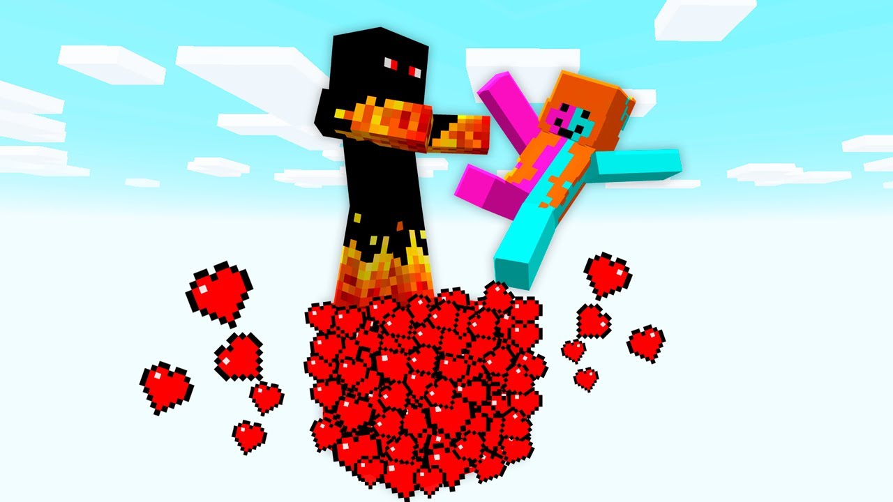 SÓ TENHO UM BLOCO DE CORAÇÕES NO MINECRAFT
