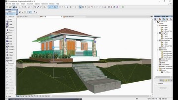 Archicad Mesh Tool | Contour/Slope House | 25 Minutes Time Lapse