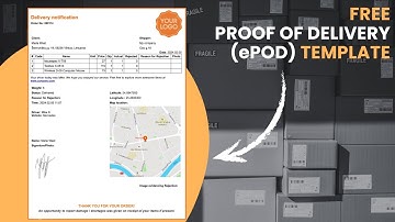 Proof of Delivery Template: ePOD Structure for Delivery Confirmation