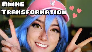 ANIME MAKEUP TRANSFORMATION//cosplay makeup, full body transformation ft. Kenzo Contacts