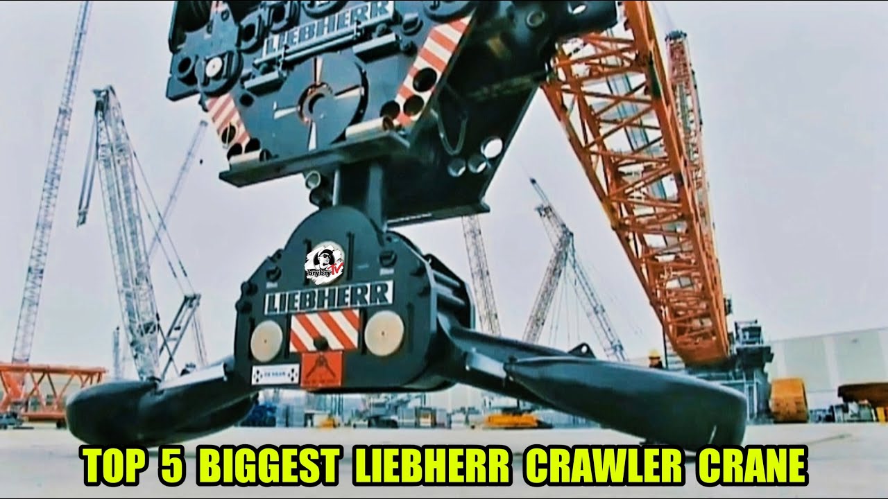 5 самых больших гусеничных кранов Liebherr 