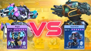 Guardian vs Aegis: Clash of the Titans! Attacker vs Tank Mech Showdown! screenshot 5