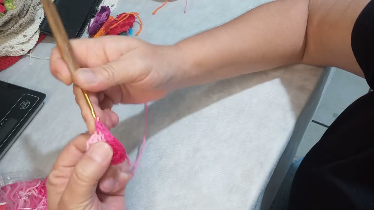 Flor fácil de crochê rápida e econômica