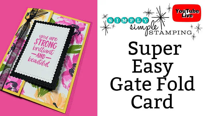 How To Make A Gate Fold Card Super Easy