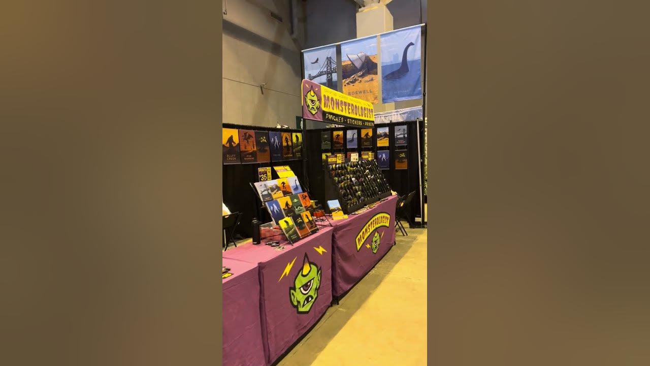 Monsterologist artist booth for Oddities & Curiosities Expo Saint Louis
