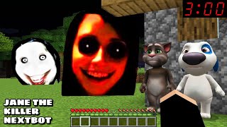 JANE THE KILLER NEXTBOT AND JEFF KILLER CHASED ME in Minecraft - Gameplay - Coffin Meme
