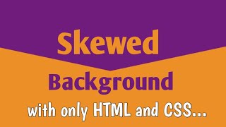 CSS Skewed Background Tutorial | CSS Hindi Tutorial