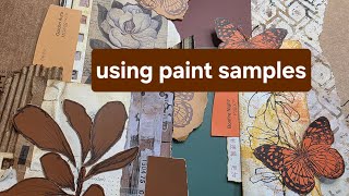 Making ephemera using paint sample chips