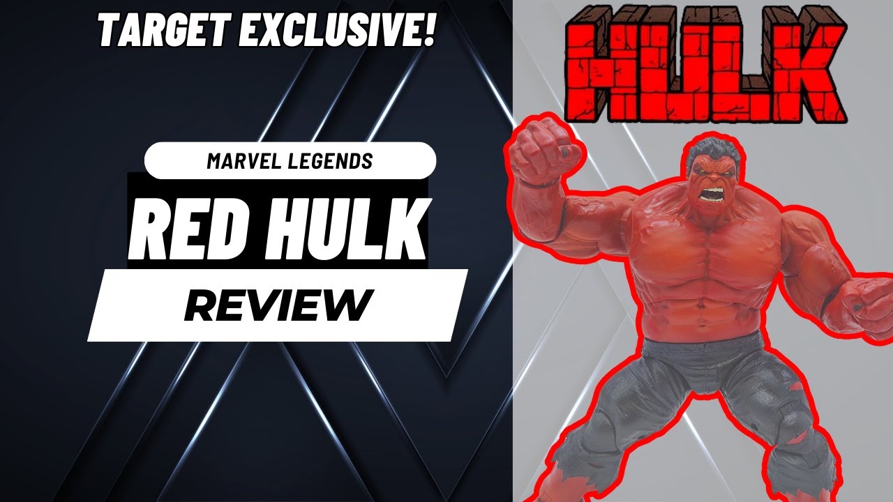 Hulk Target Marvel Legends Red Hulk Action Figure Review (Target Exclusive) - YouTube