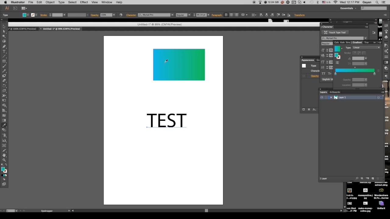 How to make color gradient on text without expand on adobe illustrator ...