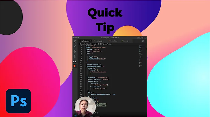 Using manifest v5 for your Photoshop plugin #Shorts