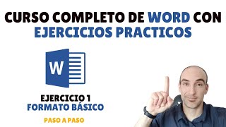 Word COMPLETO con EJERCICIOS PRACTICOS  Formato básico y portapapeles