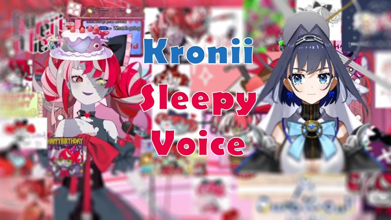 Kronii came to Ollie's Birthday with Sleepy Voice and a promise of a Great Battle