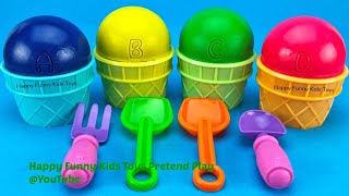 Play Doh Ice Cream Cups With Surprise Toys Yowie Whale Shark Shopkins And Puppies