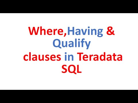 וִידֵאוֹ: האם Teradata SQL?