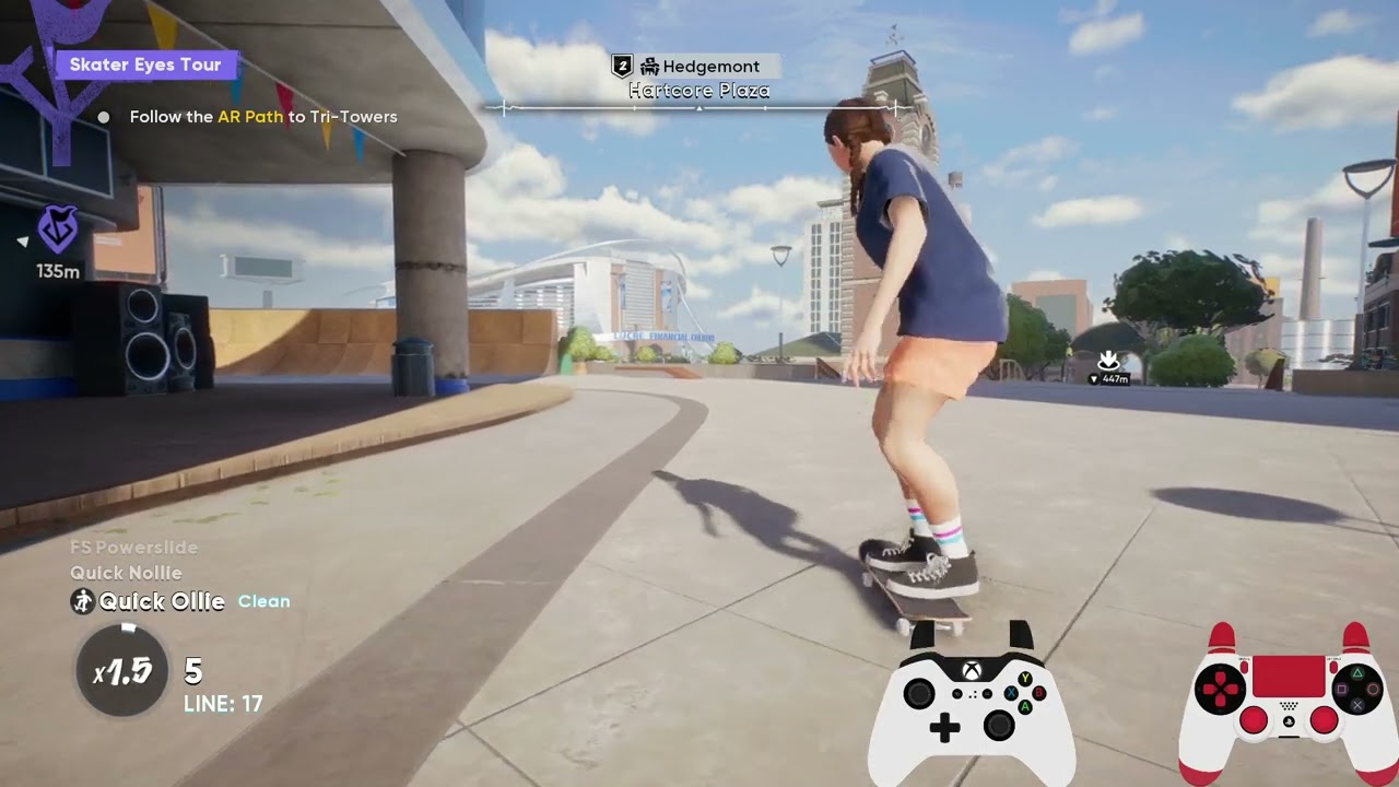 Skate 4: как делать быстрое олли и быстрое нолли