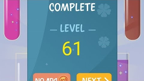 How To Solve Water Color Sort Level 61 | Shorts video