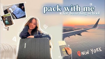 pack with me for BOARDING SCHOOL! ✈️🏫
