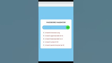 Password Validation Check with Show Hide Password in HTML CSS Javascript #javascriptproject