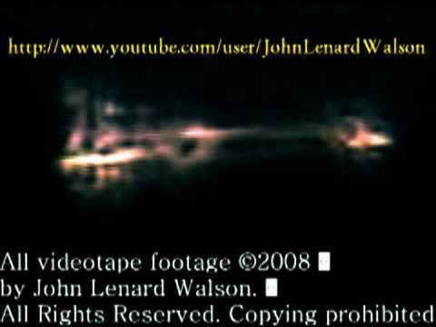 Mystery space craft filmed by John Lenard Walson