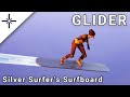 Leak silver surfers surfboard fortnite glider gameplay ingame in battle royale