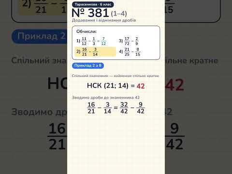 Відео: № 381 (1–4), Тарасенкова, 6 клас