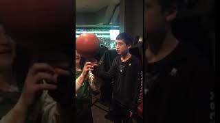 Matthew and Lucky from The Celtics