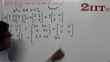 Matrices Exercise 8 3 Q32 Class X ICSE | IIT JEE