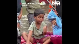 Floods cause at least 15 deaths in Bangladesh and India #nocomment #short