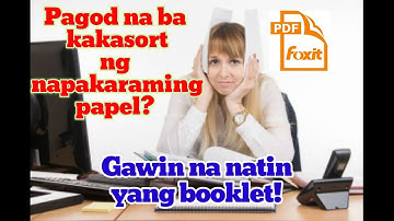 HOW TO MAKE AND PRINT BOOKLET TYPE ACTIVITY SHEETS USING FOXIT READER