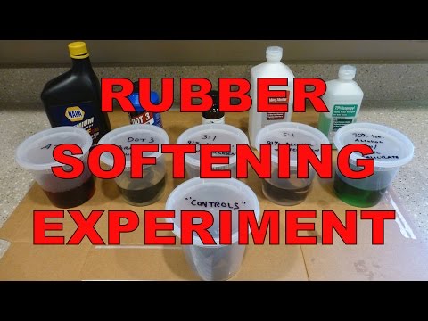 Rubber Softening Experiment : Wintergreen Oil, Brake Fluid, ATF & More