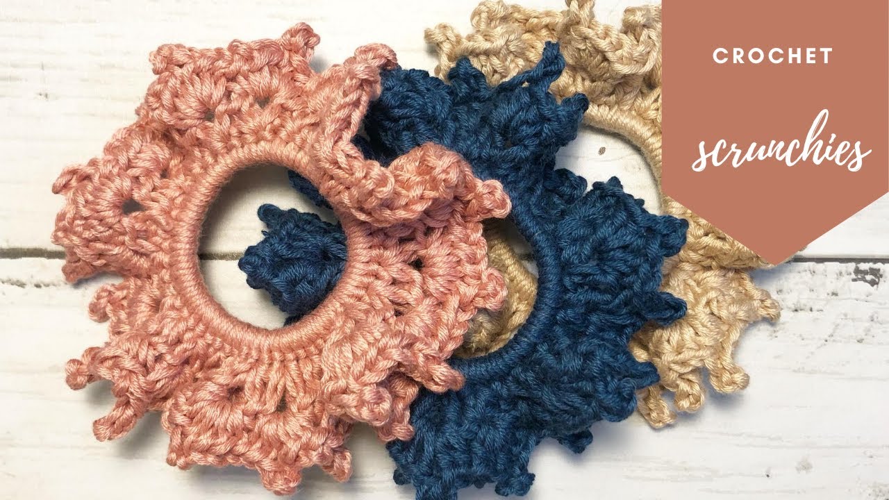 Easy crochet scrunchies / beginner friendly tutorial