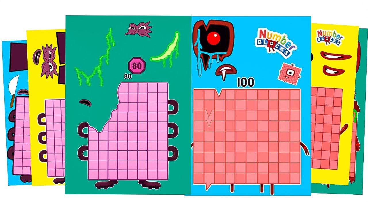 Sprunki Numberblocks 100 phase 4 / Numberblocks 80 phase 4 - YouTube