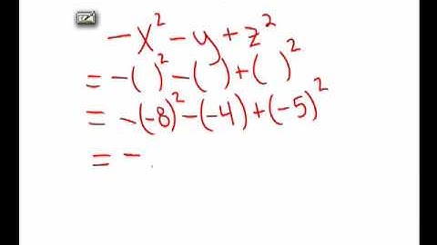 05.  Evaluating Algebraic Expressions